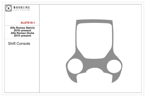 Alfa Romeo 2015 Giulia 952 Natural Wood Veneer Dashboard Trim Shift Console