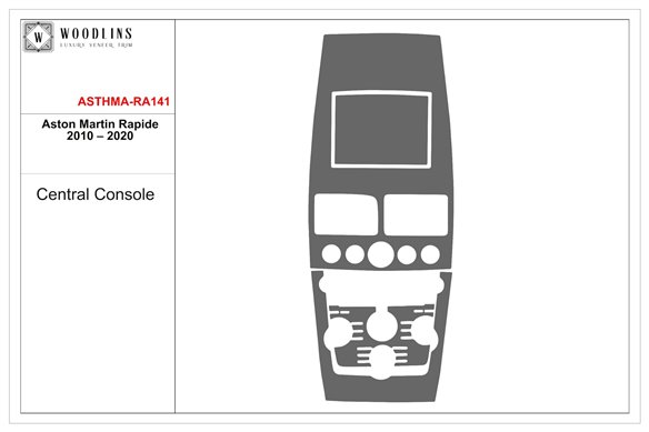 Aston Martin Rapide 2014 Natural Wood Veneer Dashboard Trim WHZ  6-Parts