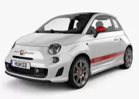 FIAT 500 Natural wood veneer dash trim kits