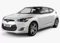 HYUNDAI VELOSTER Natural wood veneer dash trim kits