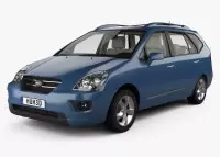 KIA CARENS Natural wood veneer dash trim kits