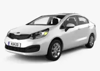 KIA RIO Natural wood veneer dash trim kits