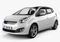 KIA VENGA Natural wood veneer dash trim kits