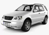 MERCEDES ML CLASS Natural wood veneer dash trim kits