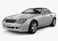 MERCEDES SLK R170 R171 Natural wood veneer dash trim kits