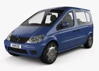 MERCEDES VANEO Natural wood veneer dash trim kits