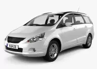 MITSUBISHI GRANDIS Natural wood veneer dash trim kits