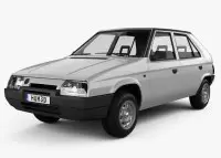 SKODA FAVORIT Natural wood veneer dash trim kits