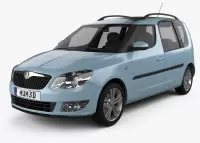 SKODA ROOMSTER Natural wood veneer dash trim kits