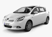 TOYOTA VERSO Natural wood veneer dash trim kits