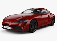 TOYOTA SUPRA Natural wood veneer dash trim kits