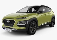 HYUNDAI KONA Natural wood veneer dash trim kits